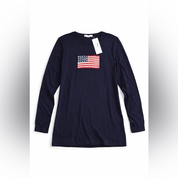 Tommy Hilfiger Flag Sleep Shirt | Camisón Azul - Picture 3 of 5